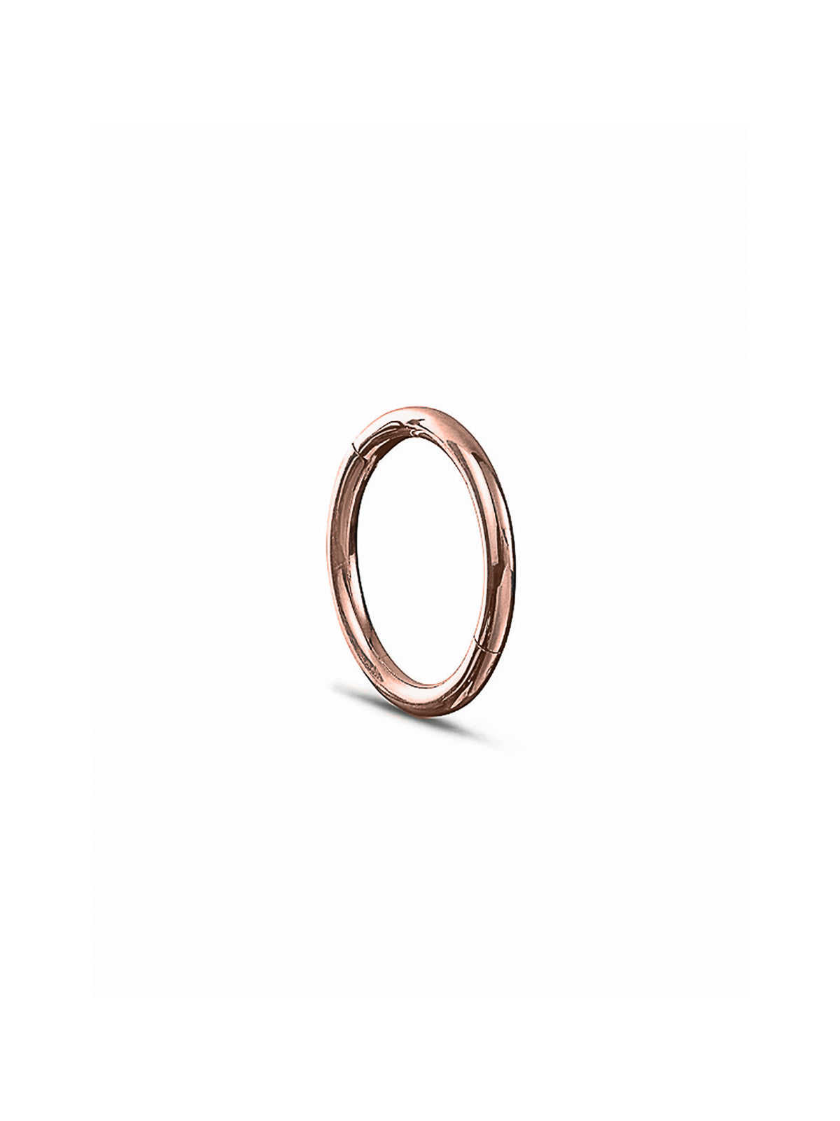 8mm Rose Gold Clicker Single Hoop Earring