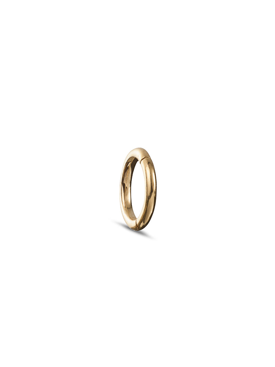 5mm Yellow Gold Clicker Single Hoop Earring