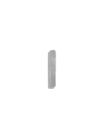 6.5mm White Gold Bar Single Stud