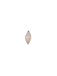 Opal Marquise Yellow Gold Stud