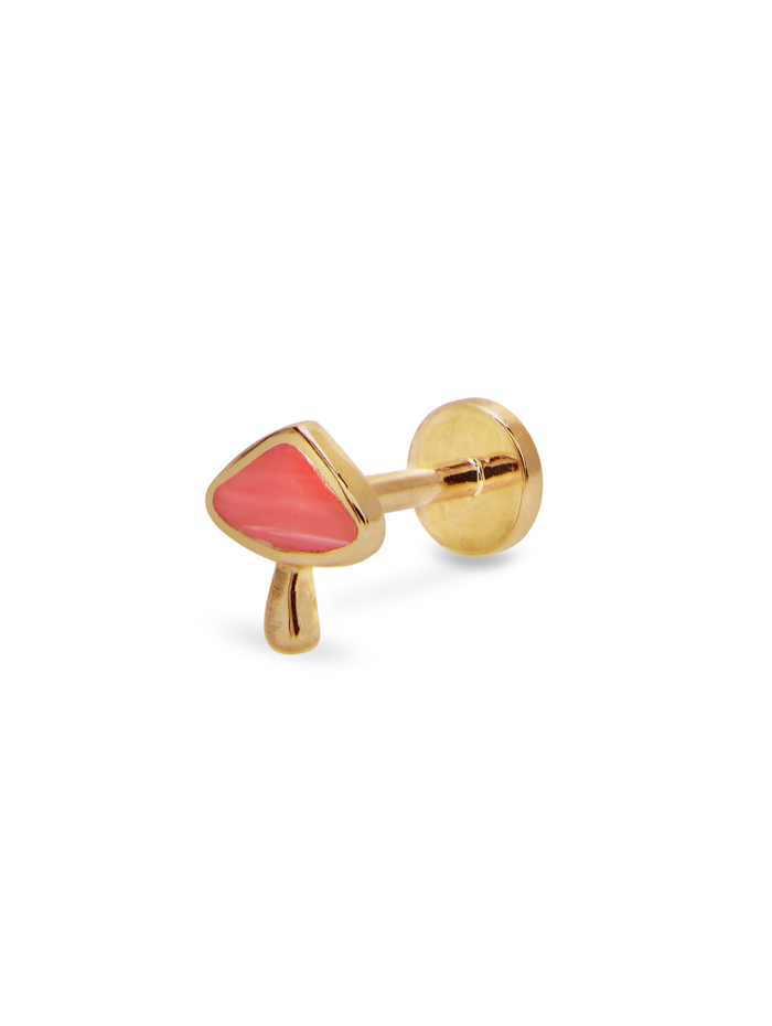 WL X PL Pink Opal Mushroom Threaded Stud