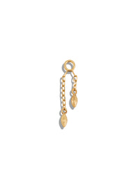 Marquise Bead Drop Yellow Gold Charm