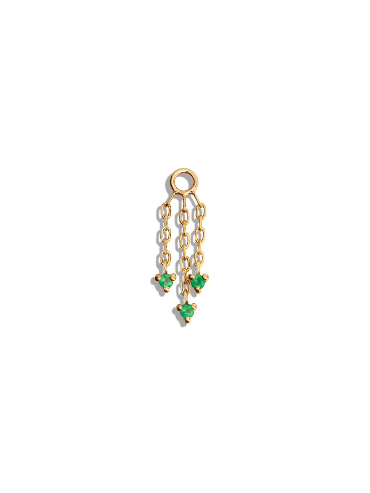 Green Chalcedony Esme Yellow Gold Charm