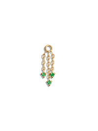 Green Chalcedony Esme Yellow Gold Charm