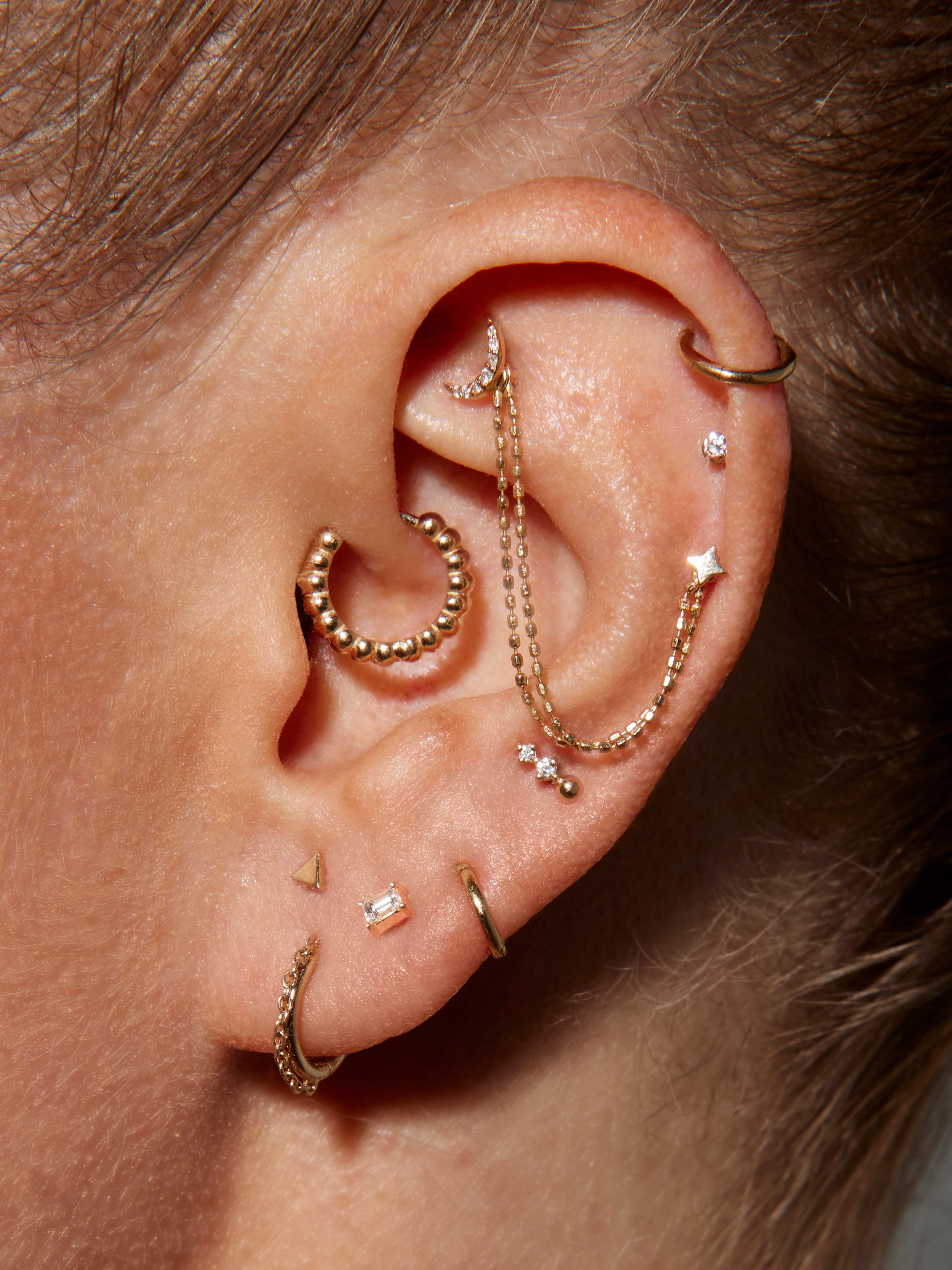 6.5mm Yellow Gold Clicker Single Hoop Earring – Wildlike