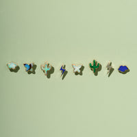 WL X PL Lapis Lightning Bolt Threaded Stud