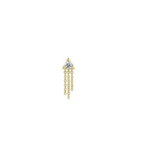 Veronika Diamond Yellow Gold Threadless End