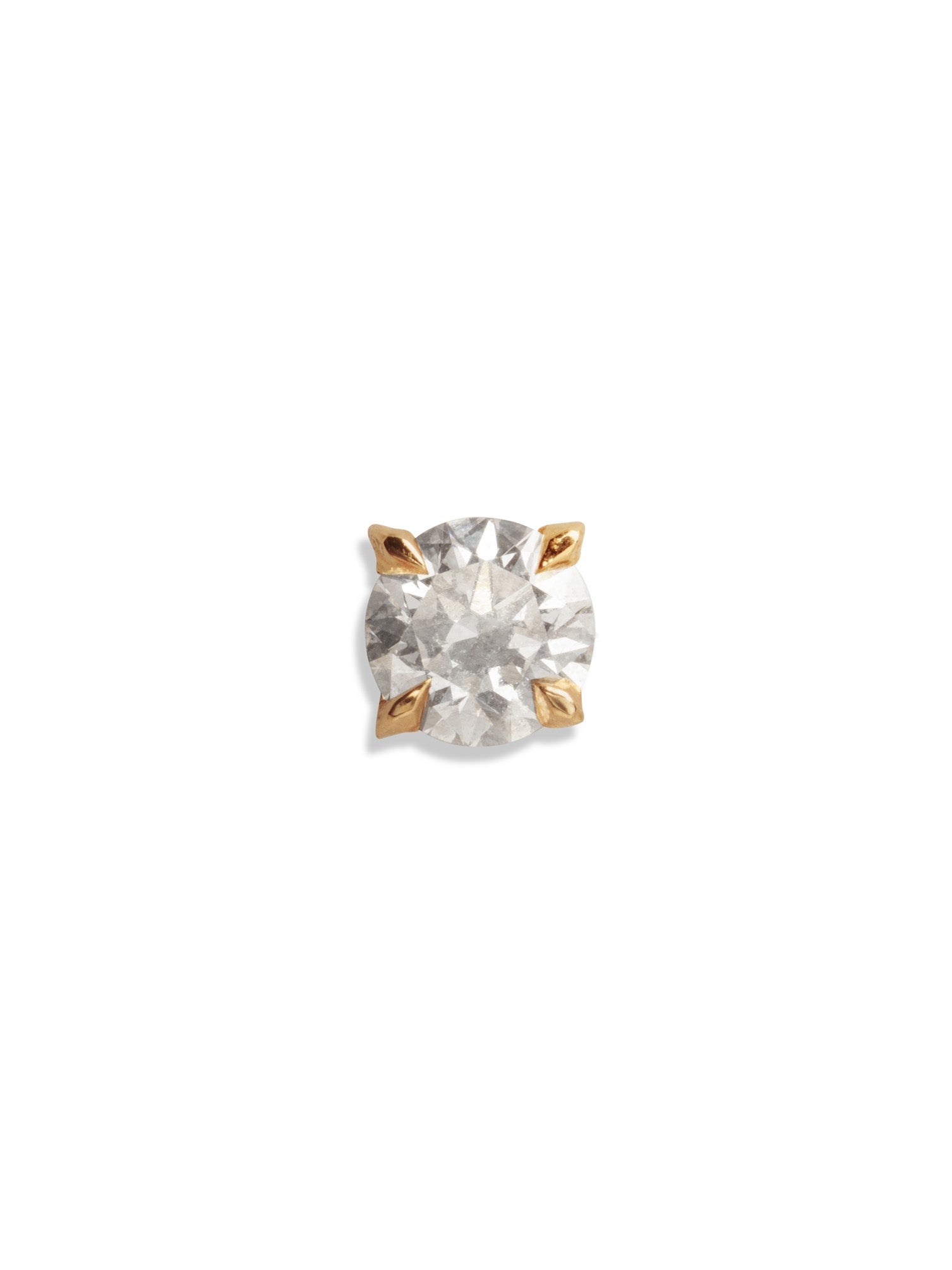 3mm Eclat Diamond Yellow Gold Stud – Wildlike