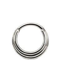 9.5mm Hiranya White Gold Single Hoop Earring