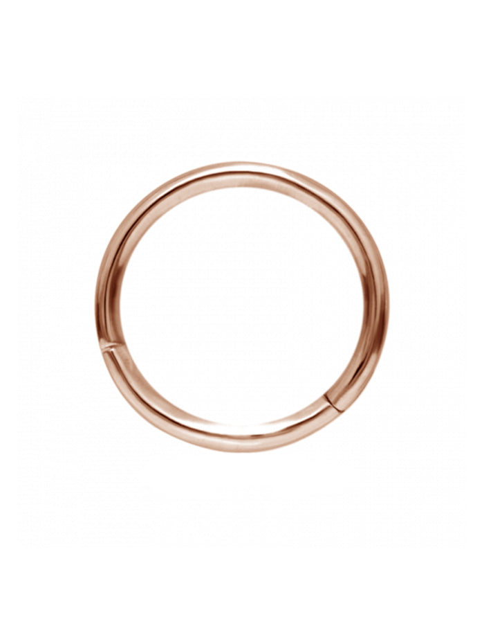 16 Gauge 11mm Plain Rose Gold Single Hoop Earring