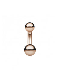 2.5-3mm Rose Gold Ball Rook Barbell