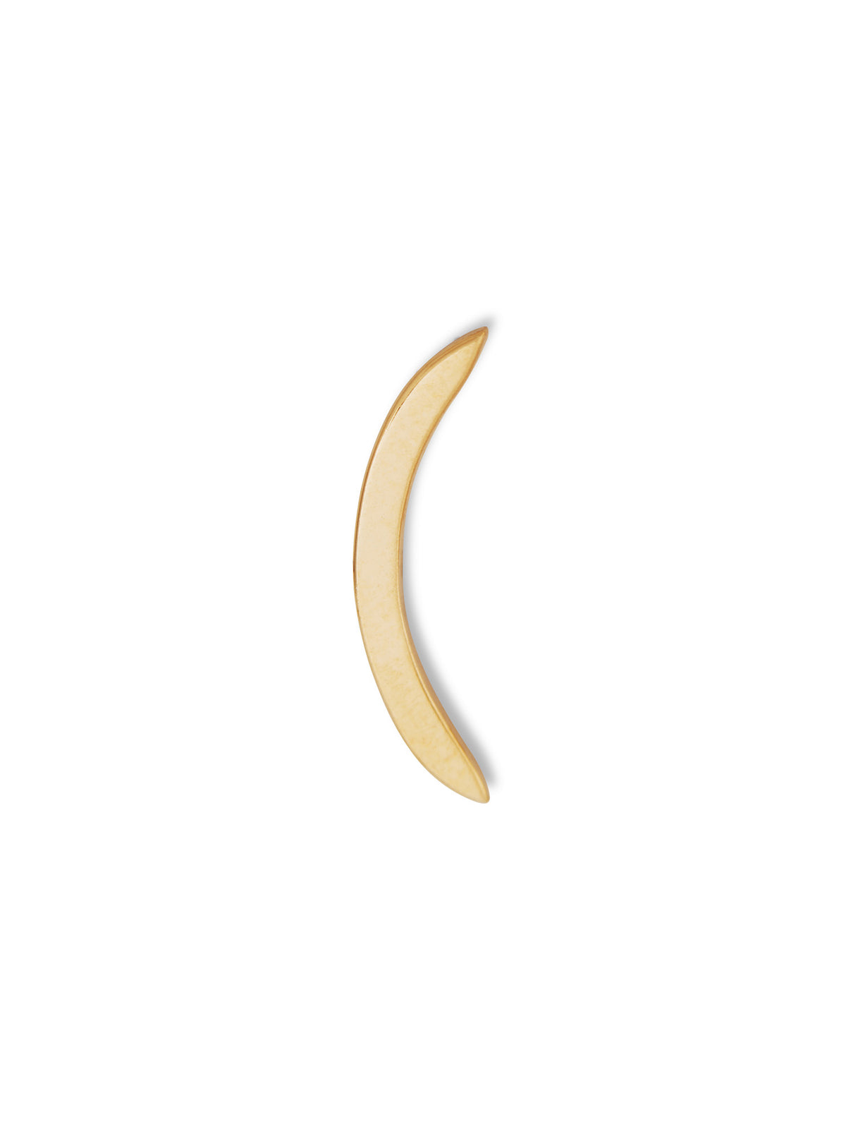 Curve Pin Yellow Gold Single Stud