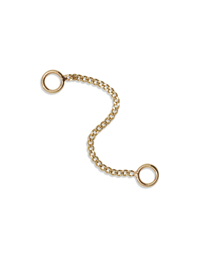 25mm Yellow Gold Faceted Curb Chain
