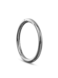 10mm White Gold Clicker Hoop