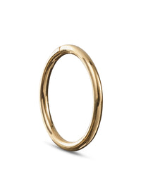 10mm Yellow Gold Clicker Single Hoop Earring