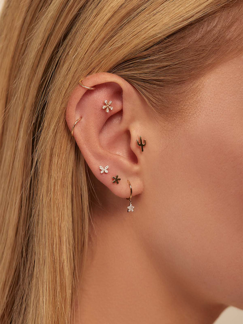 Pierced Earring Converter 6 Pair - Gold