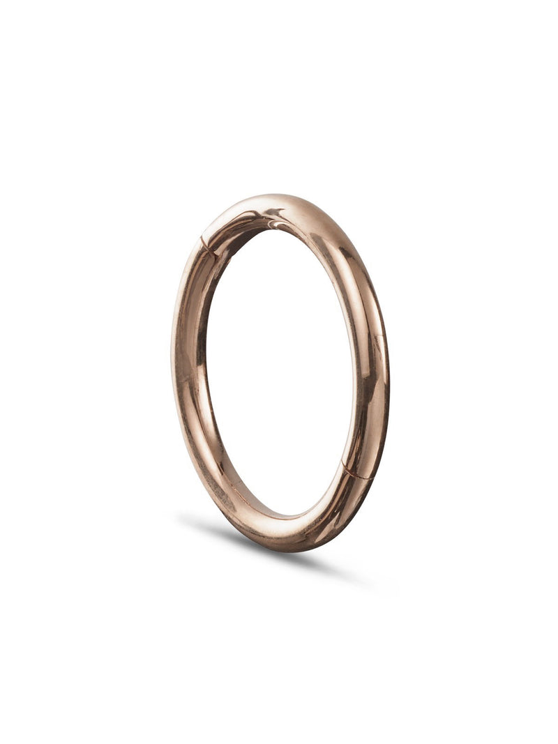 8mm Rose Gold Clicker Single Hoop Earring